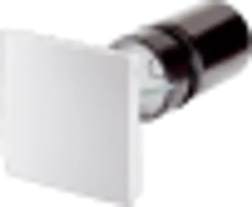 Weißes Montageelement mit runder Halterung, Teil eines Systems von Wolf, das zur Installation von Komponenten verwendet wird.